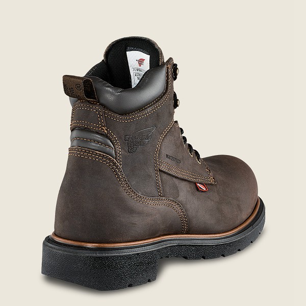 Red Wing Work Boots Mens Dark Grey - Dynaforce® - 6-inch Insulated Waterproof Soft Toe - 7293840-FE